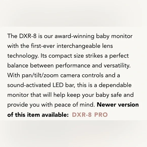 Infant Optics DXR- 8 baby monitor - Picture 4 of 5